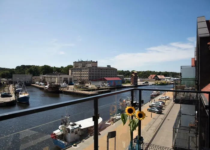 Apartamenty Port Ustka centrum nad wodą z miejscem garażowym